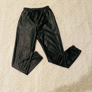 Saints 21 faux leather joggers size is x-small